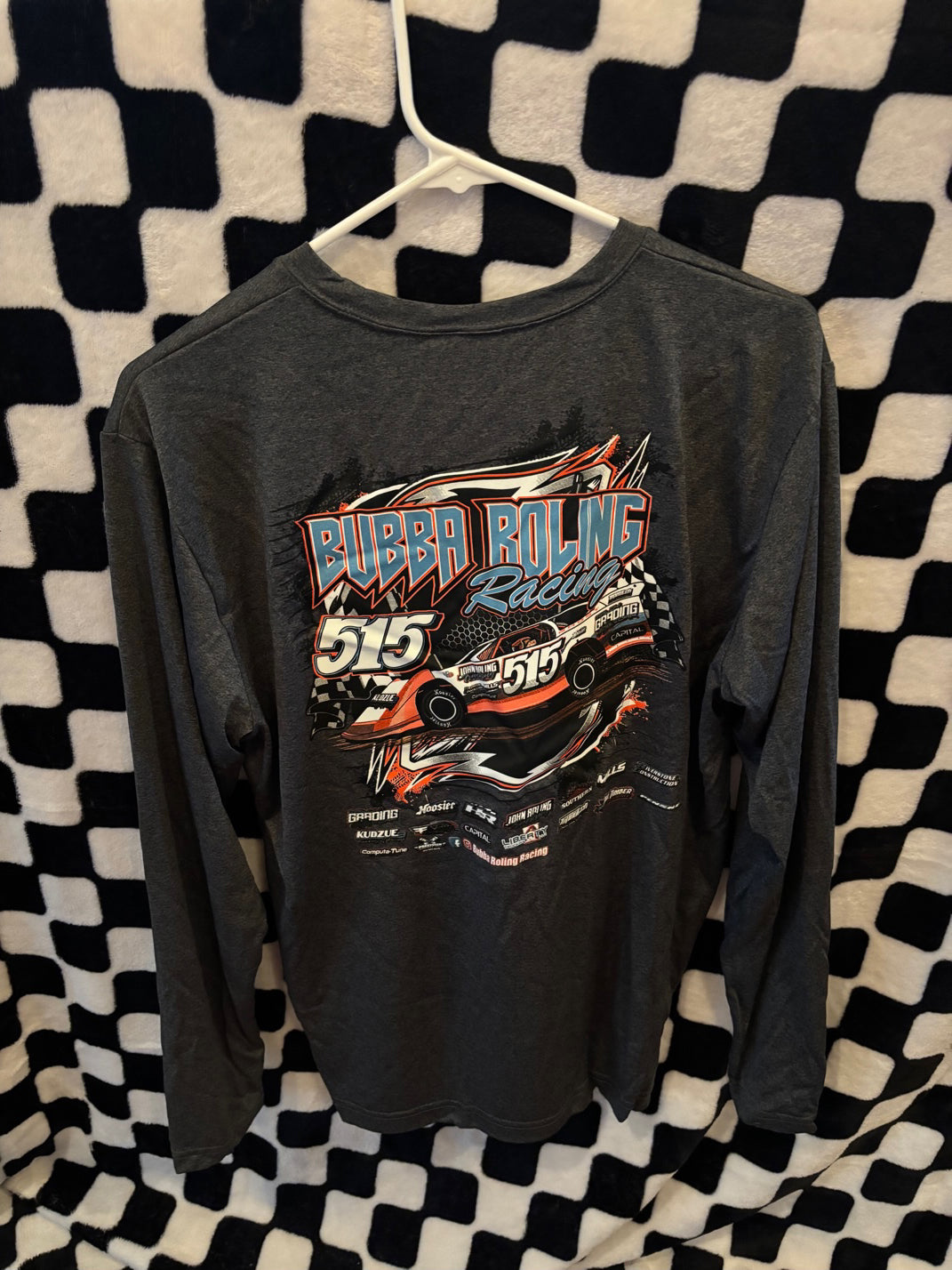 SALE! Gray Bubba Roling 515 Adult Dri-Fit Long Sleeve Shirt