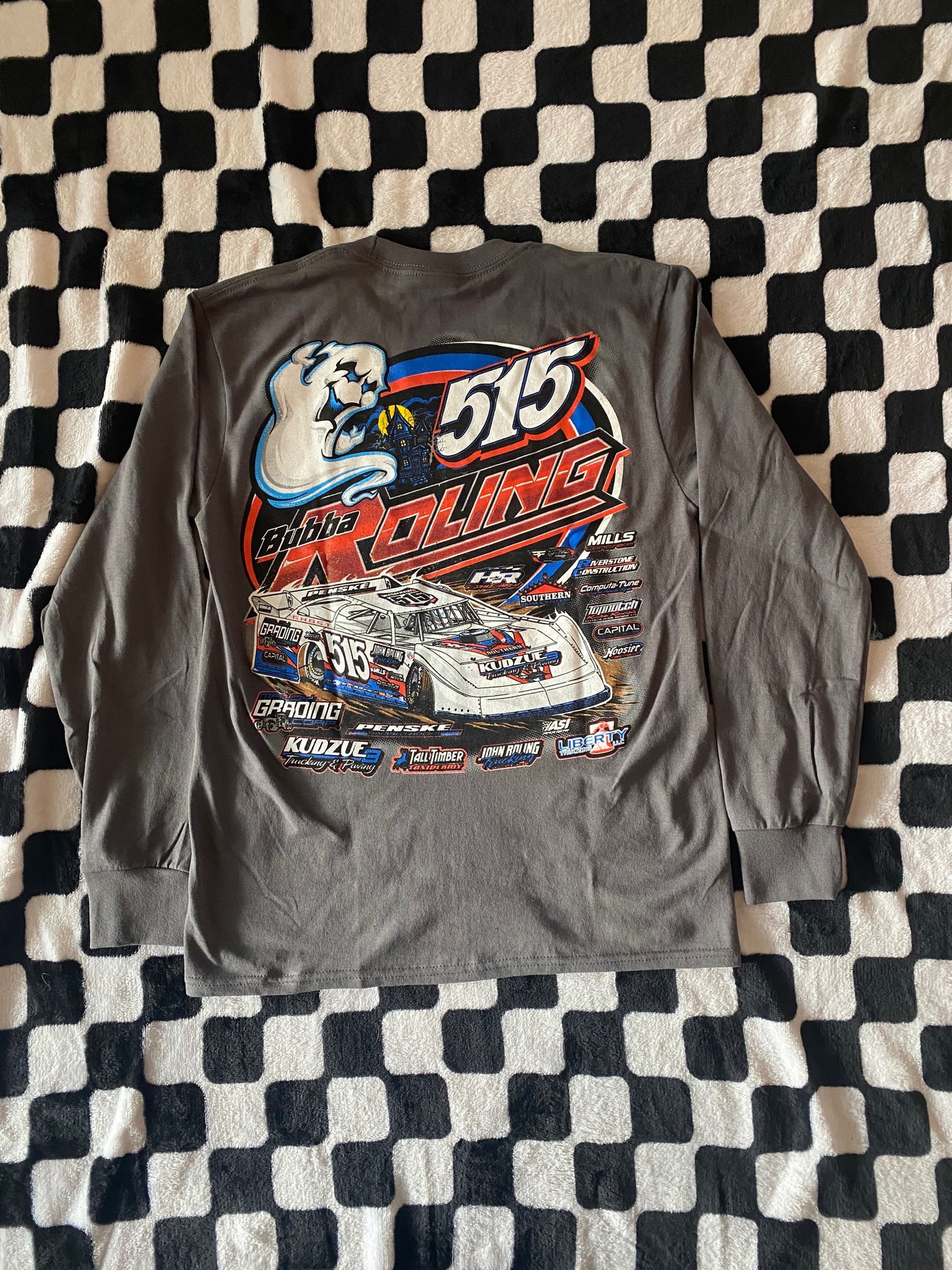 SALE! Charcoal Gray ASI Ghost Adult Long Sleeve Shirt